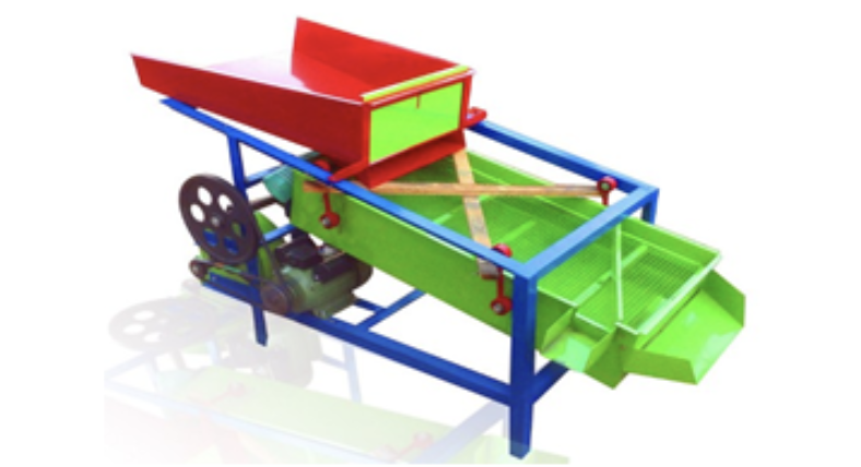Mesin pembersih dan penyaring biji jagung